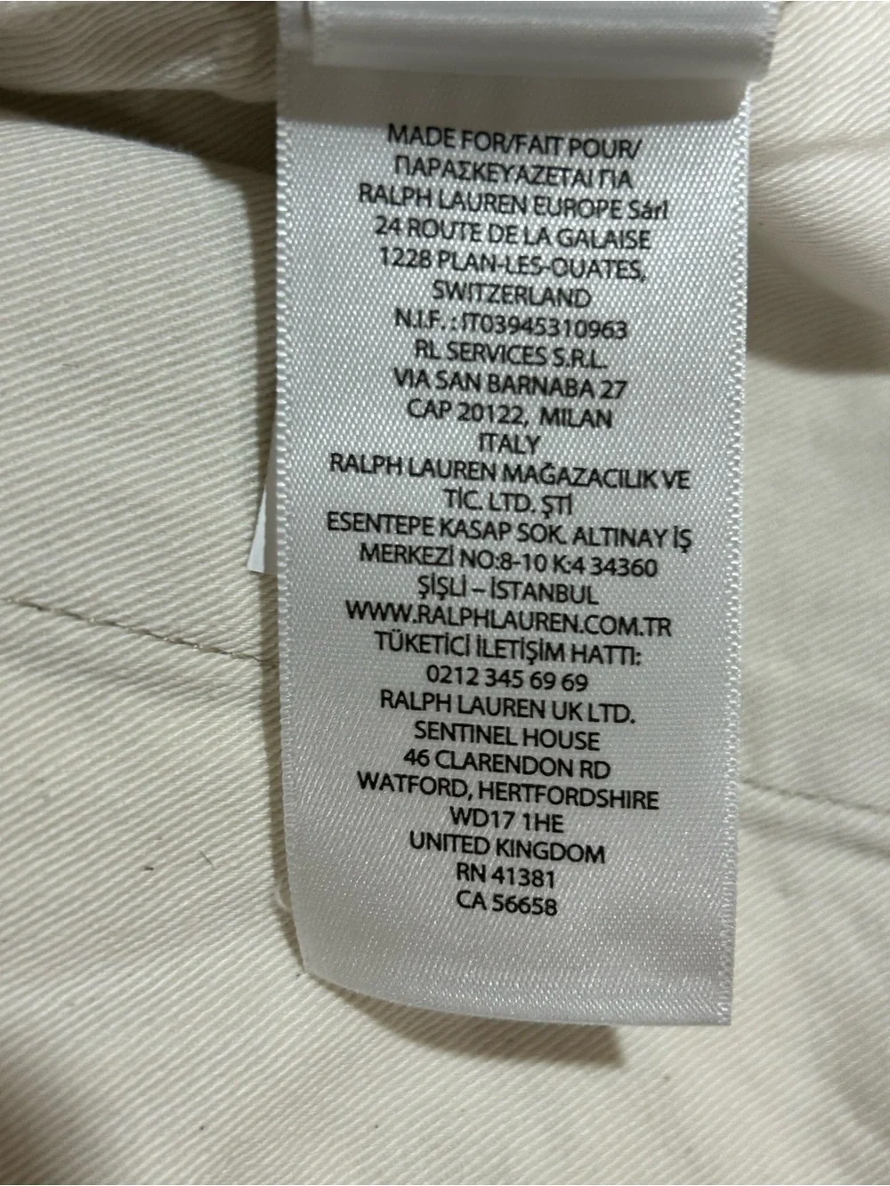 Ralph Lauren Double RL classic straight